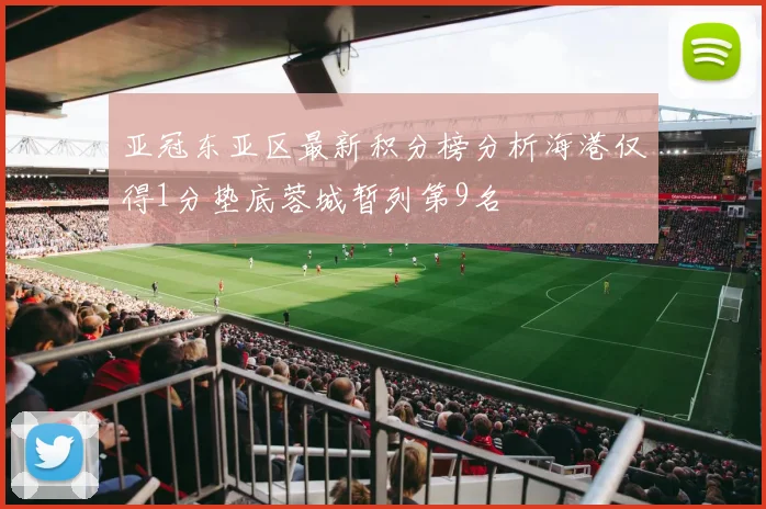亚冠东亚区最新积分榜分析海港仅得1分垫底蓉城暂列第9名